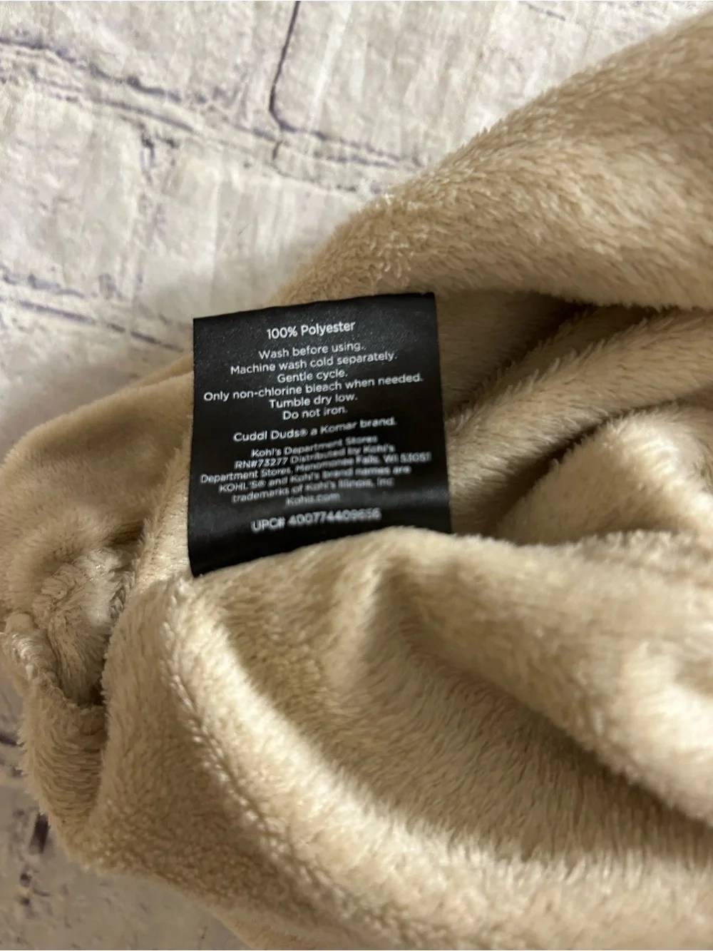 CUDDL DUDS STANDARD/QUEEN POLYESTER NEURAL TAN SOFT (2) PILLOW CASES